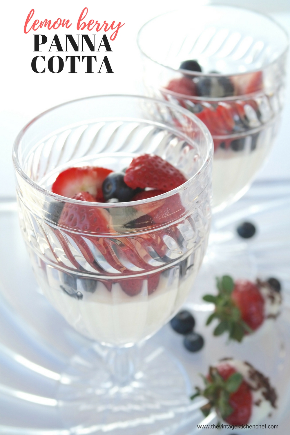 Lemon Berry Panna Cotta is an elegant dessert that is so simple to make. It's rich, smooth and creamy and will certainly be a crowd pleaser.