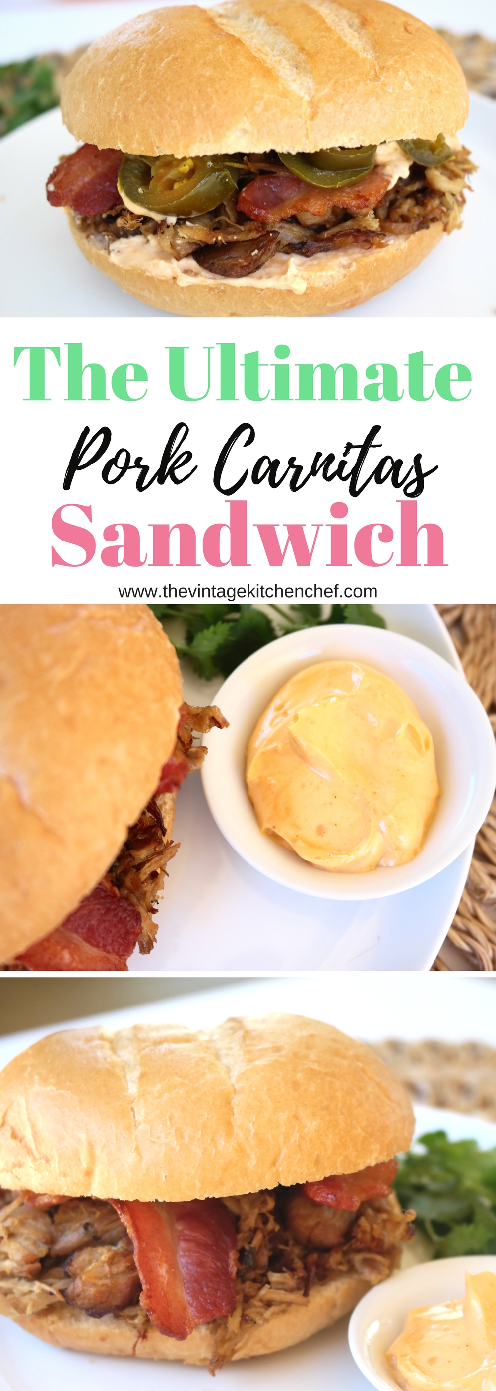 The Ultimate Pork Carnitas Sandwich is bursting with flavor and yummy goodness! If you're looking for a filling and fabulous sandwich, then look no further.
