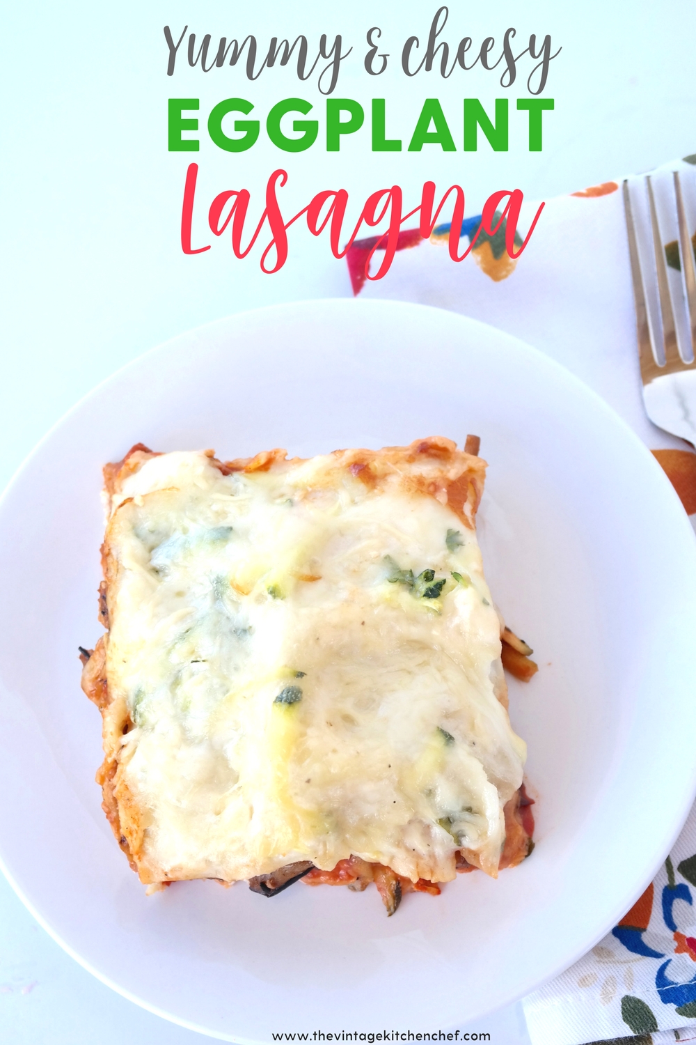 "Almost homemade" makes this delicious meatless lasagna so simple to make. Lots of eggplant, mushrooms, and zucchini along with loads of cheese. YUM!