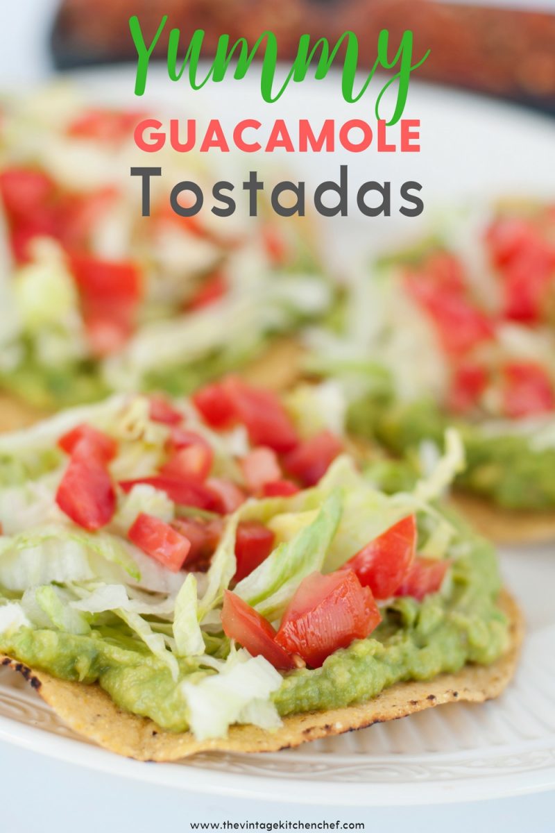 Yummy Guacamole Tostadas are not only healthy, fresh and delicious but