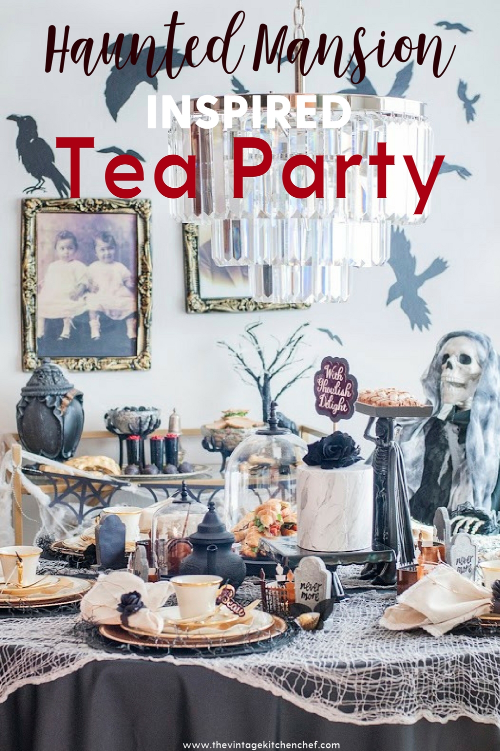 What's more fun than a Halloween tea party? A Haunted Mansion Inspired Tea Party, of course, complete with ghosts, ghouls, and delicious treats!