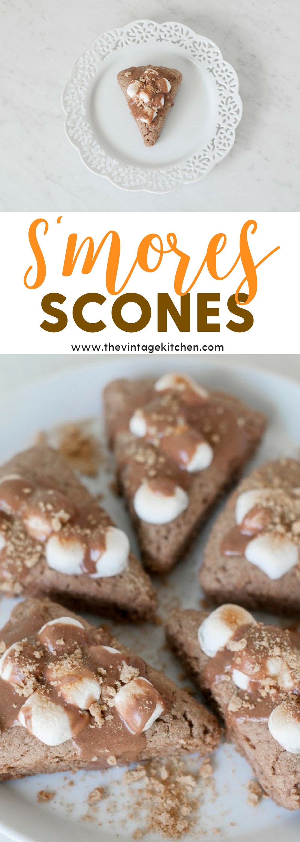 These are to die for and incredibly delicious with the yummy flavors of s'mores baked into light, fluffy scones! One just may not be enough!