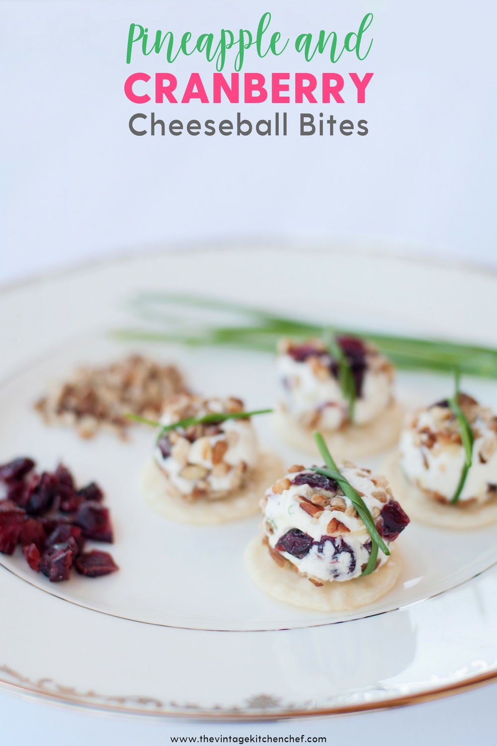 A bit of sweet with a touch of savory mini cheeseballs bites are all wrapped up and ready for your next party! Easy, cute and delicious!
